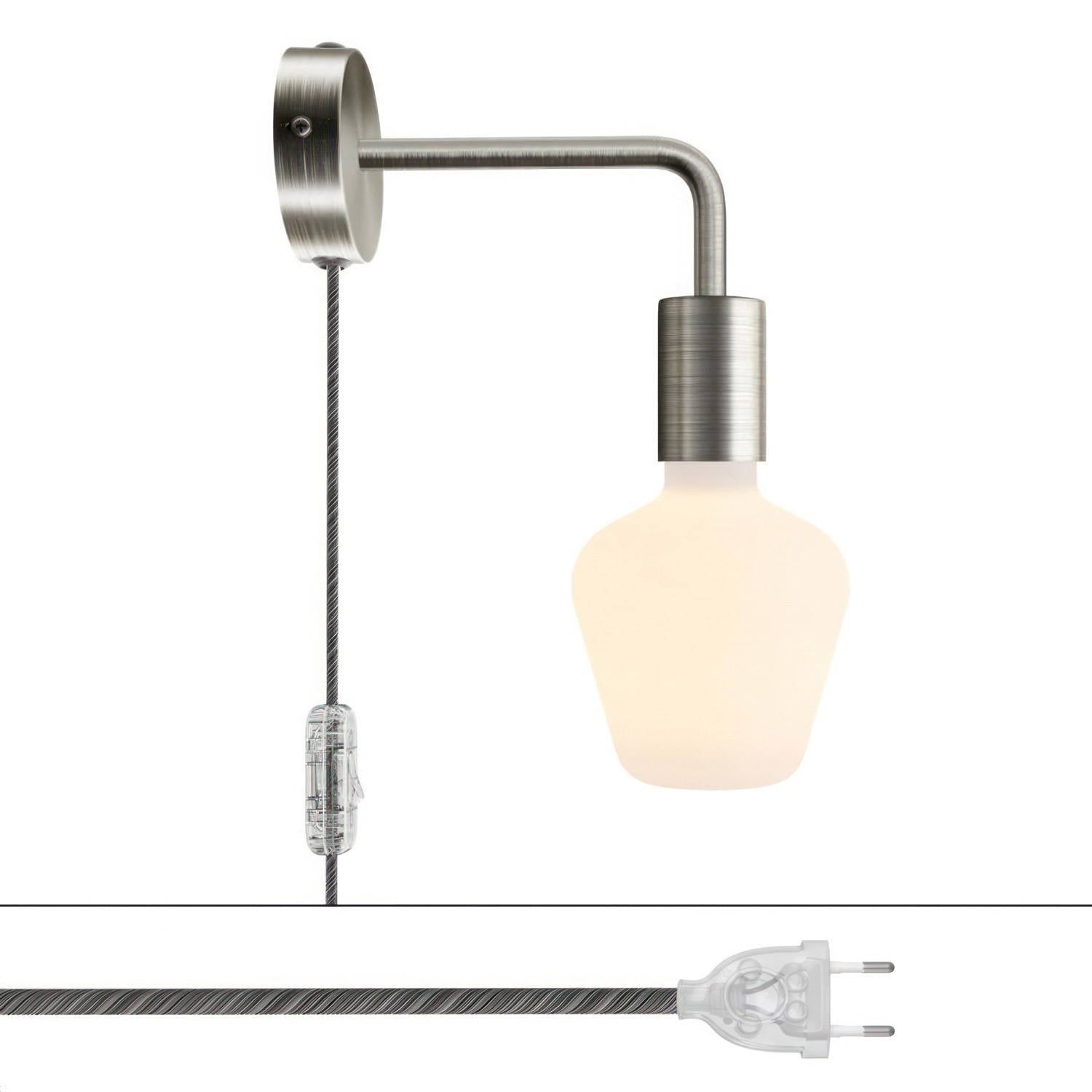 Candeeiro de metal Spostaluce com extensão curva