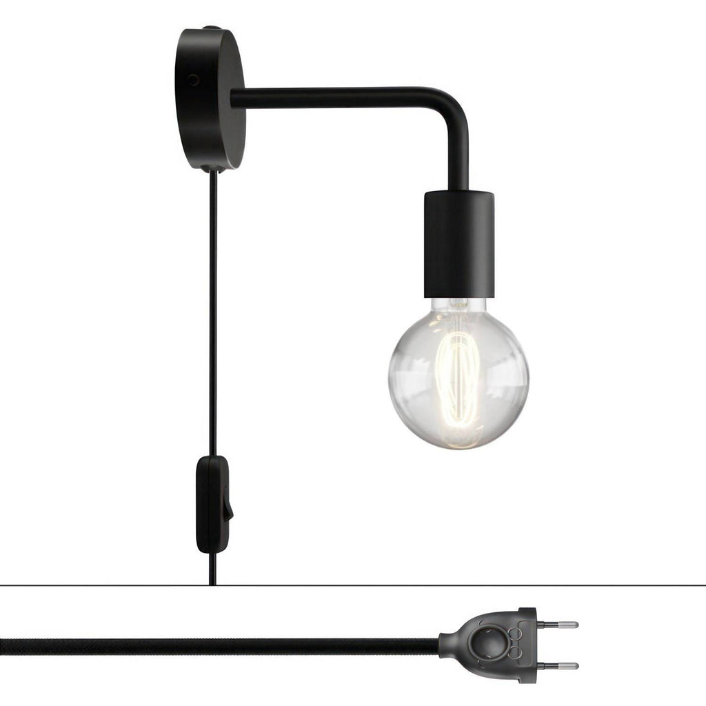 Candeeiro de metal Spostaluce com extensão curva