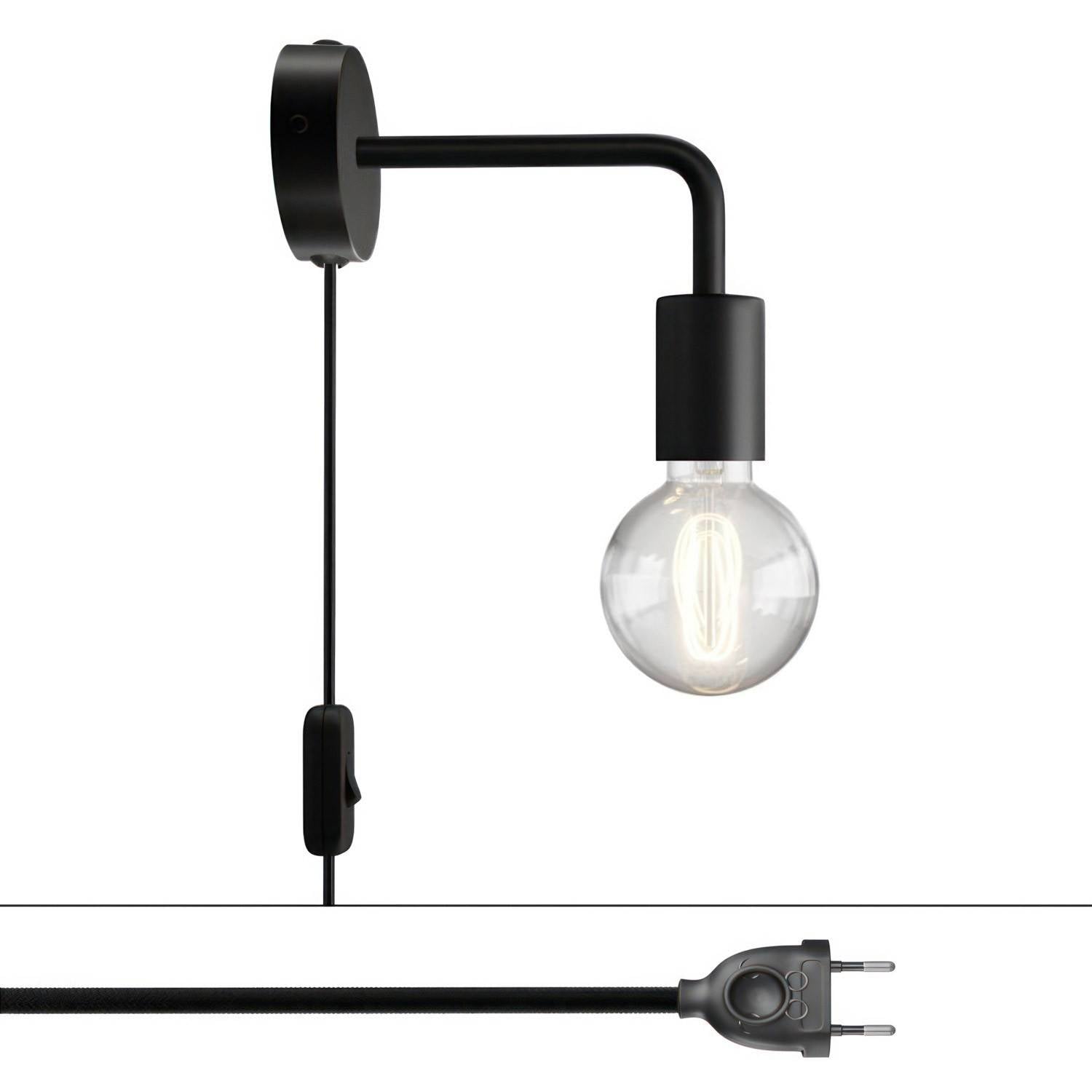 Candeeiro de metal Spostaluce com extensão curva