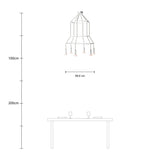 Candeeiro Gaiola P-Light Dash 3 de 6 suspensões