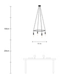 Candeeiro Gaiola P-Light de 4 suspensões