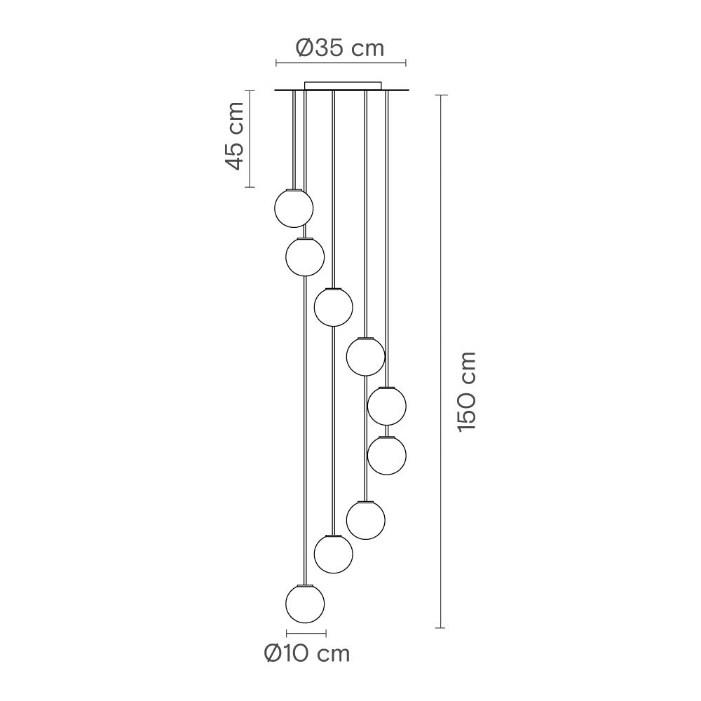 Royal Pendant Chandelier Spiral