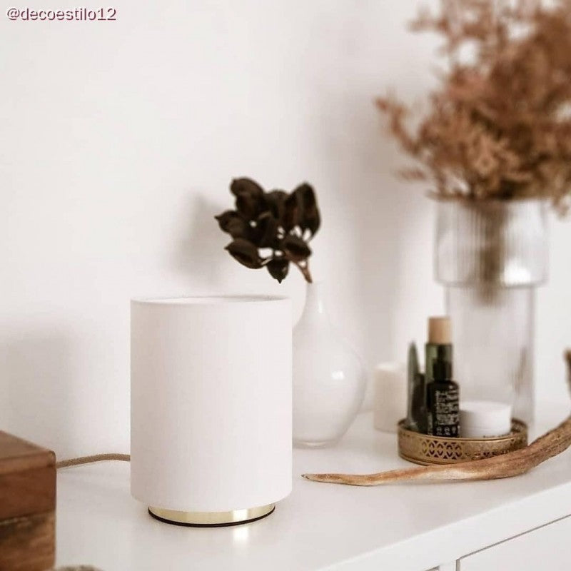 Abajur de tecido Cylinder com encaixe E27