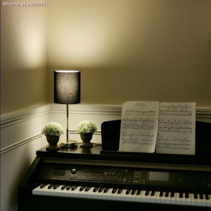 Abajur de tecido Cylinder com encaixe E27