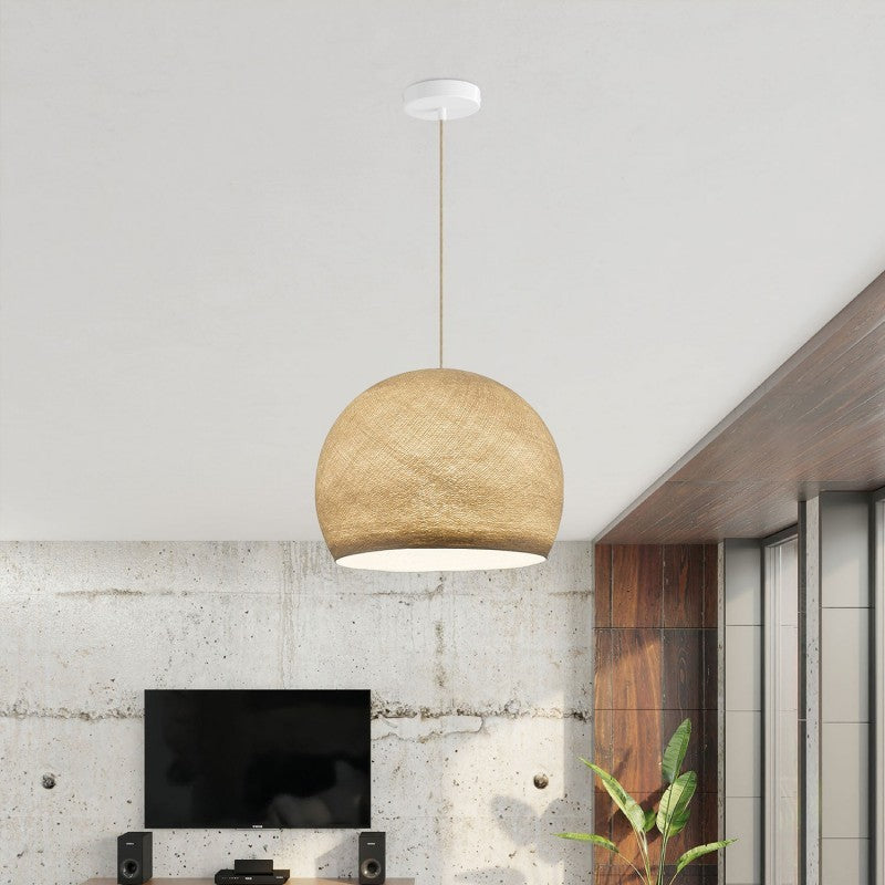 Abajur Dome em fibra - 100% artesanal