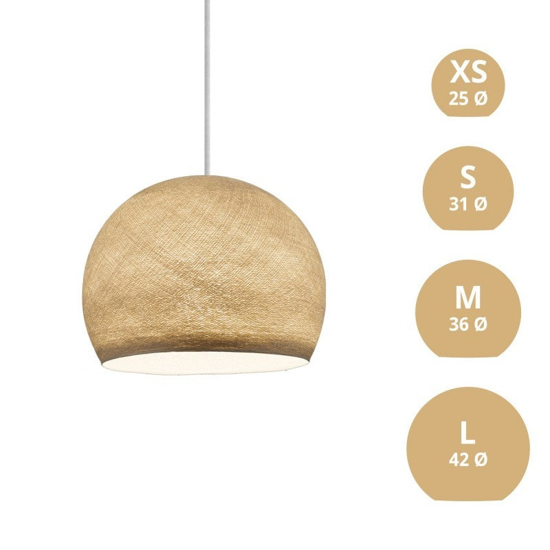 Abajur Dome em fibra - 100% artesanal