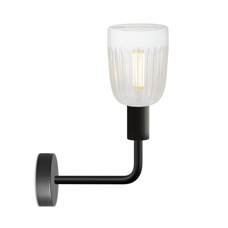 Fermaluce Elle de metal com lâmpada de cristal