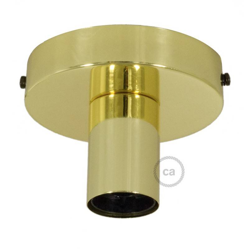 Fermaluce de metal com lâmpada globo