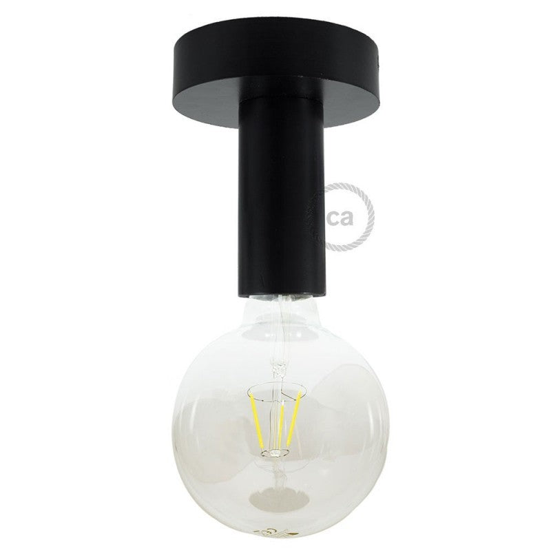 Fermaluce Wood M il punto luce in legno a parete o soffitto