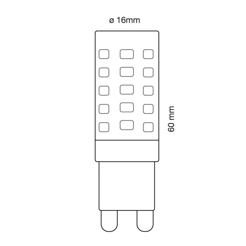 Lâmpada G9 LED 2.5W 250Lm 3000K Mini