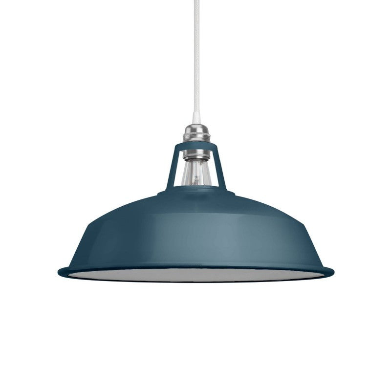 Abajur Harbor em metal polido com encaixe E27 38 cm de diâmetro