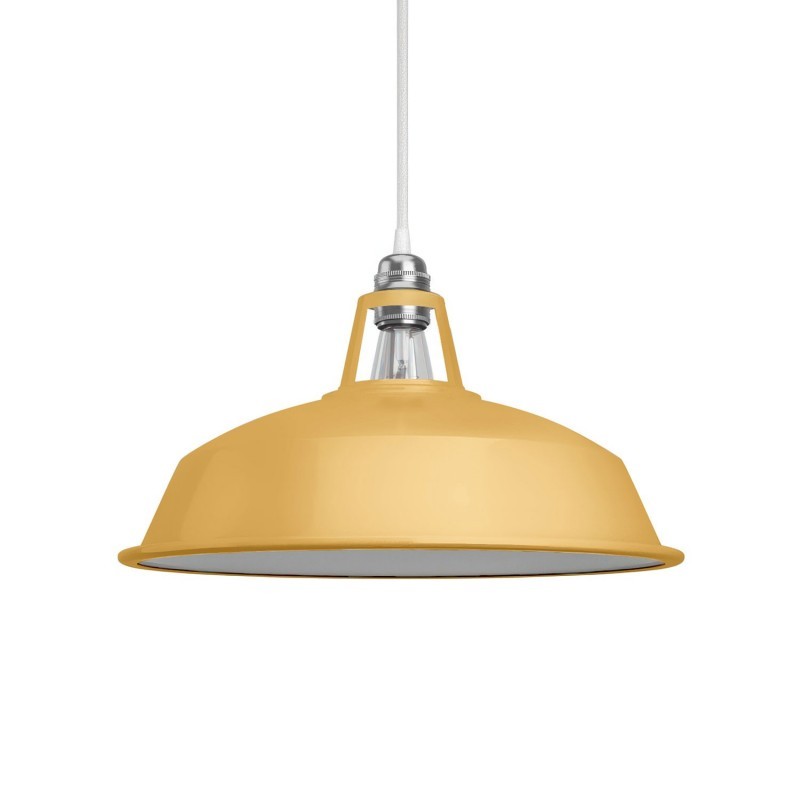 Abajur Harbor em metal polido com encaixe E27 38 cm de diâmetro