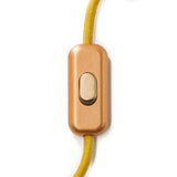Interruptor unipolar em linha Creative Switch Cobre Escovado