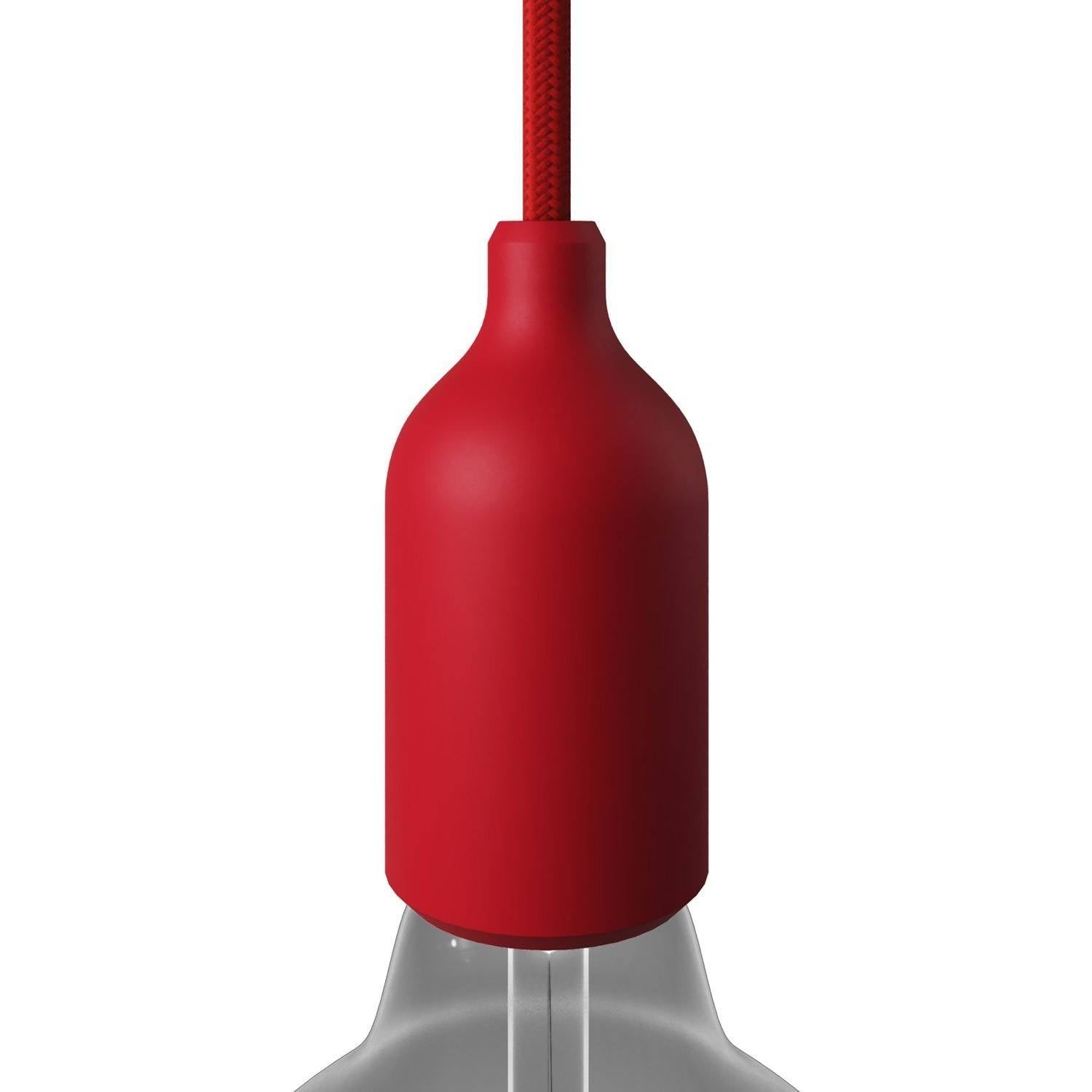 Kit de casquilho de silicone E27 com braçadeira de cabo oculta