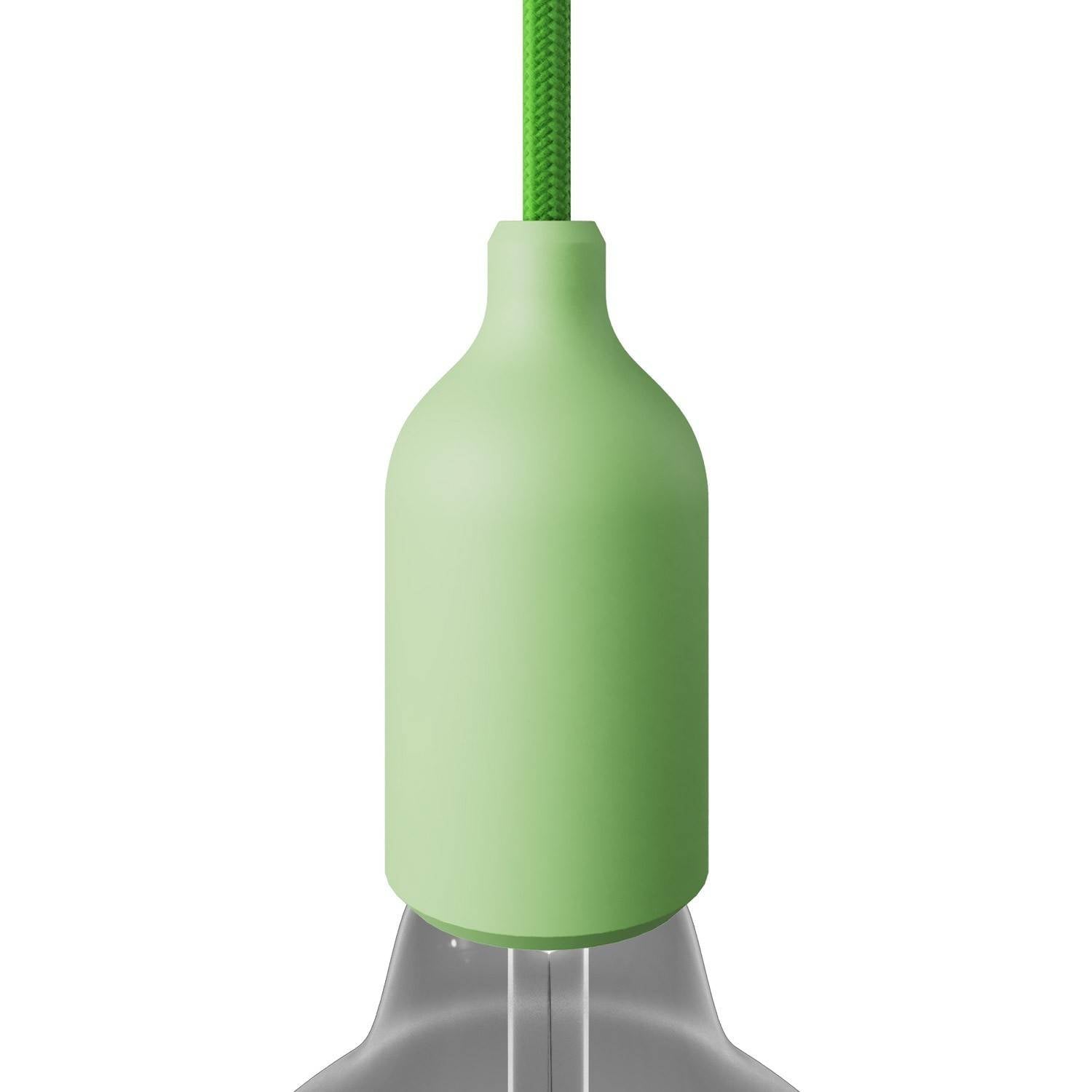 Kit de casquilho de silicone E27 com braçadeira de cabo oculta
