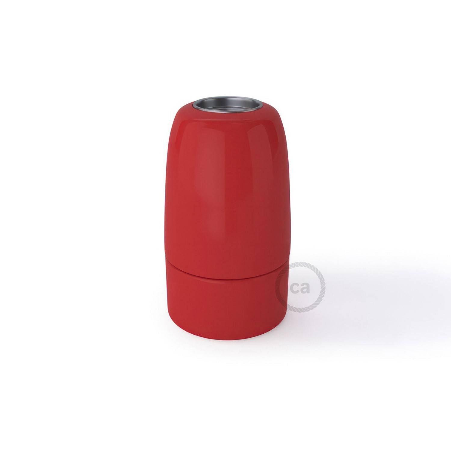 Kit de casquilho E14 em porcelana