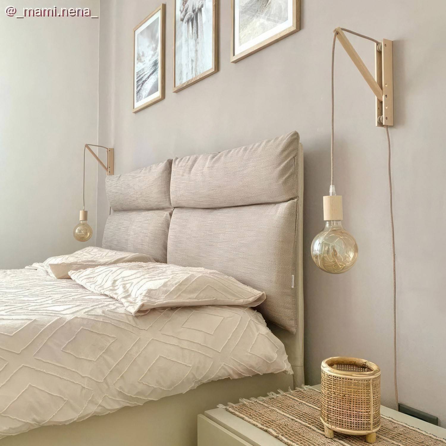 Kit de casquilho E27 em madeira