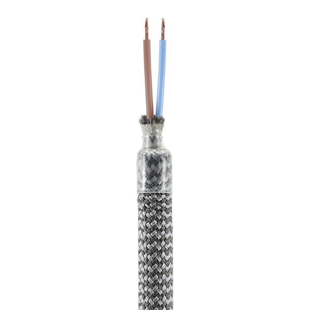 Kit de tubo flexível Creative Flex revestido em tecido Titanium RM75 com terminais de metal