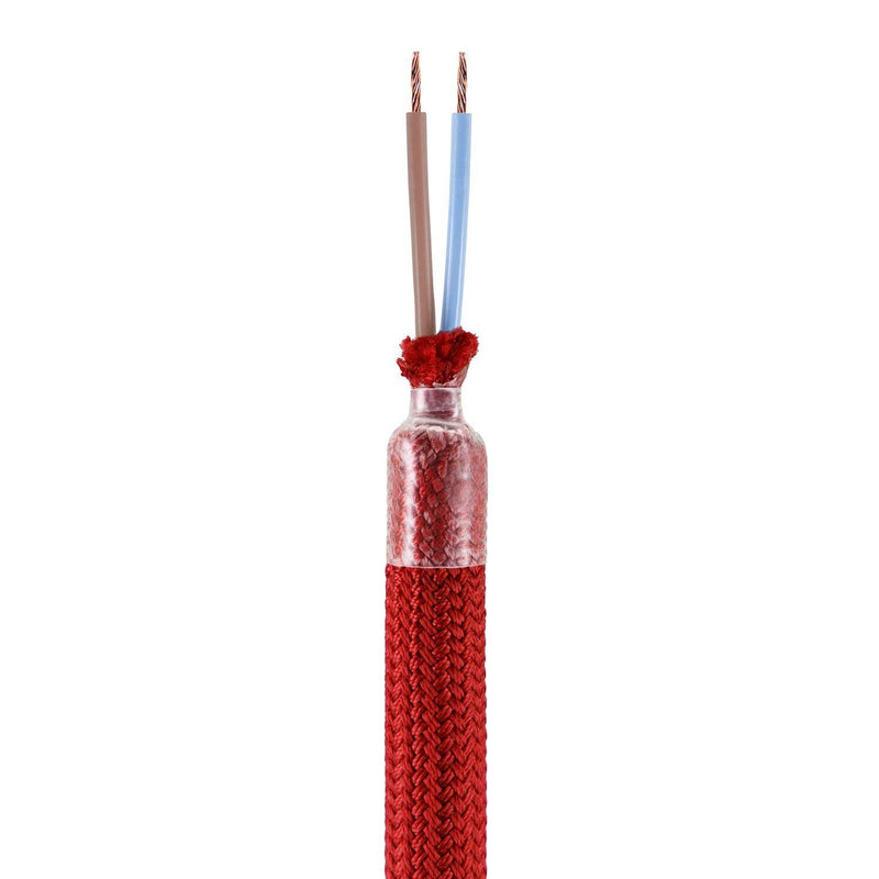 Kit de tubo flexível Creative Flex revestido em tecido vermelho RM09 com terminais de metal