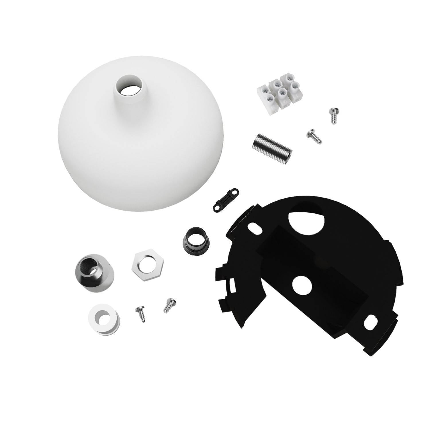 Kit rosácea de silicone com furo central e adequado para furo lateral