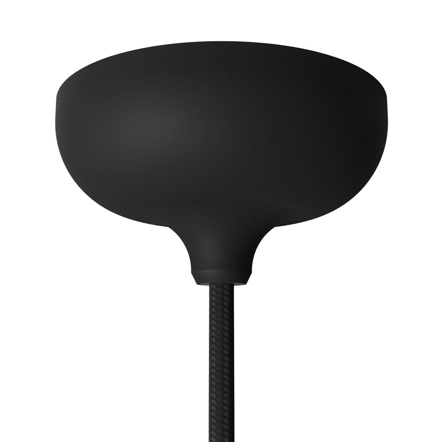 Kit rosácea de silicone com furo central e adequado para furo lateral