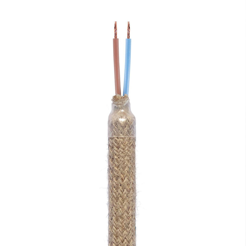 Kit tubo de extensão flexível Creative Flex com revestimento de juta neutra RN06 e terminais de metal