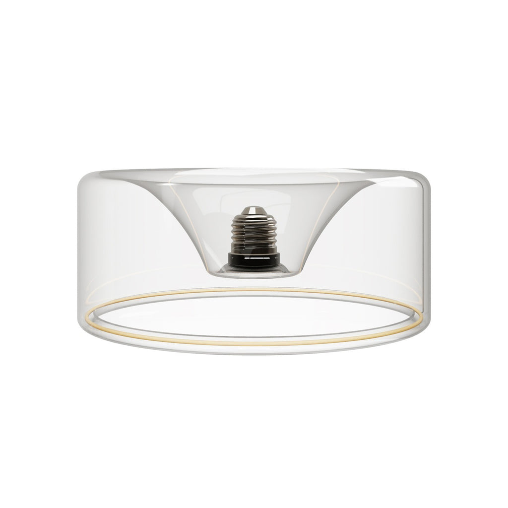 Lâmpada LED Transparente Linha Fantasma Donut Embutido 195x83 6W 500Lm E27 2200K Regulável - G02