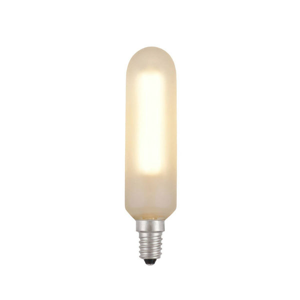 Lâmpada tubular LED, branca acetinada - E14 4W Regulável 2700 K