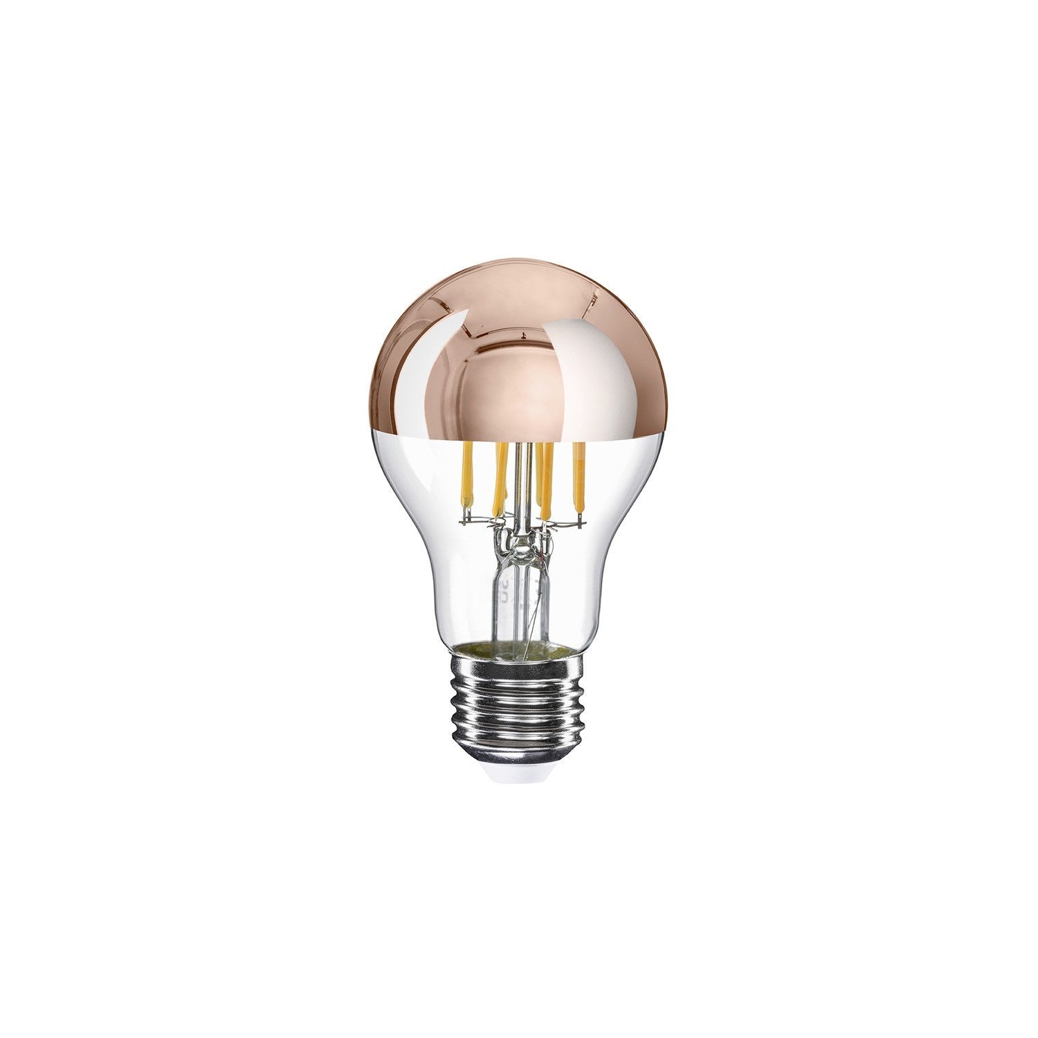 Lâmpada LED Meia Esfera Cobre Gota A60 7W 650Lm E27 2700K Dimmable - A22
