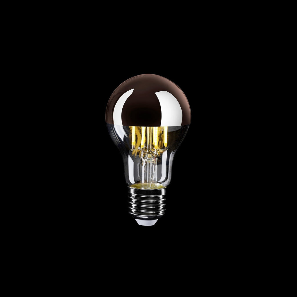 Lâmpada LED Meia Esfera Cobre Gota A60 7W 650Lm E27 2700K Dimmable - A22