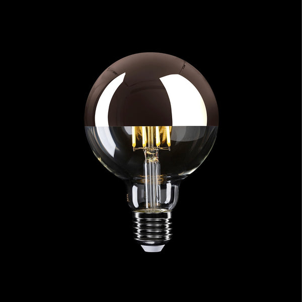 Lâmpada LED Meia Esfera Cobre Globo G95 7W 650Lm E27 2700K Dimmable - A24