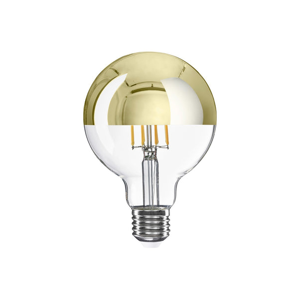 Lâmpada LED Meia Esfera Dourada Globo G95 7W 650Lm E27 2700K Dimmable - A14