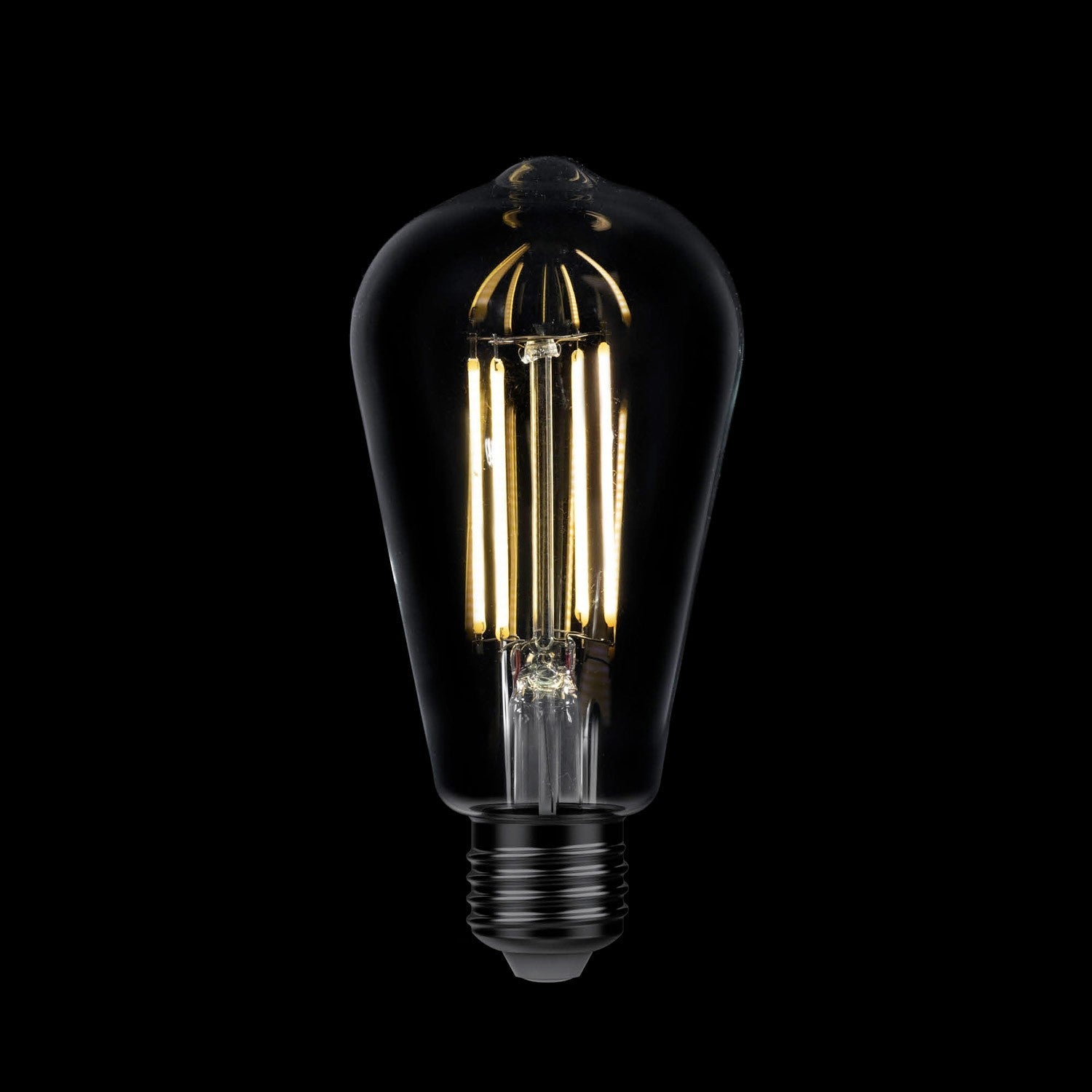 Lâmpada LED Edison Transparente ST64 7W 806Lm E27 2700K Regulável - T02