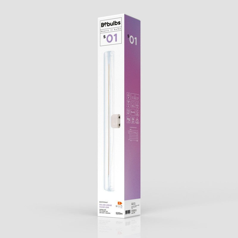 LED Linear Clear S14d Light Bulb - length 300 mm 6 W 520Lm 2700K Dimmable - S01