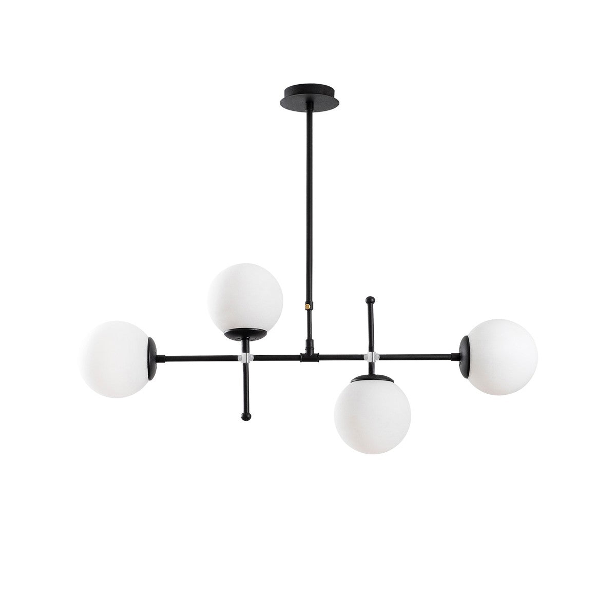 Model 30 Deco 4-light Black Pendant