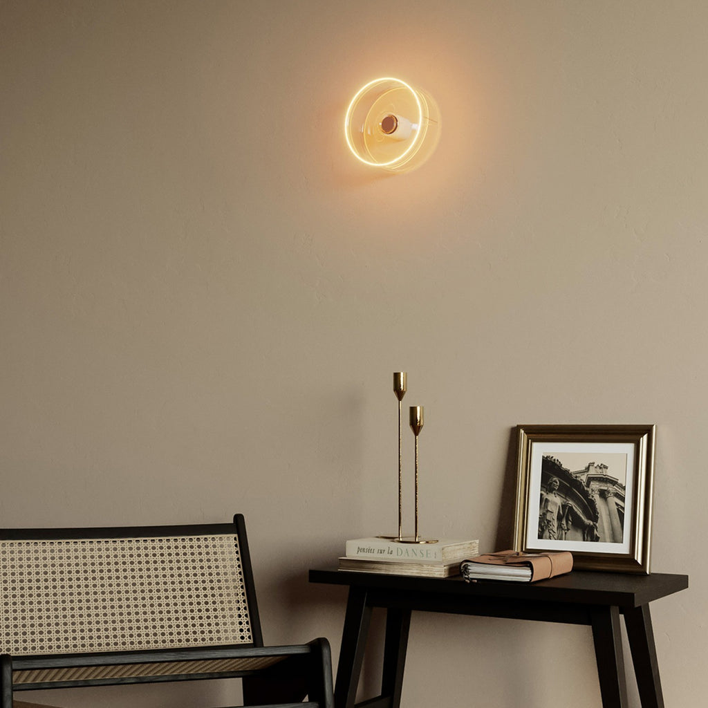 Lâmpada LED Transparente Linha Fantasma Donut Embutido 195x83 6W 500Lm E27 2200K Regulável - G02