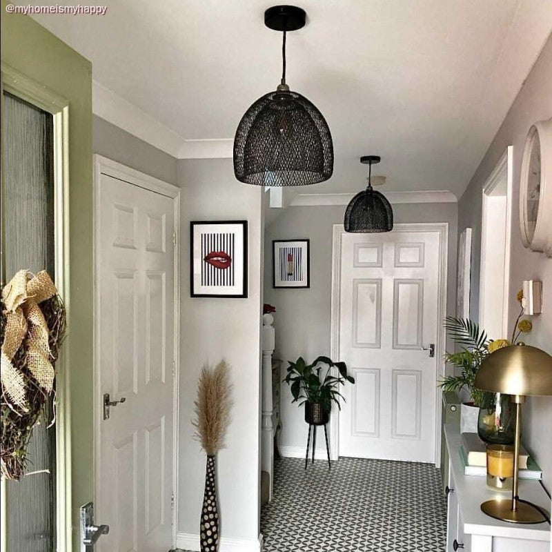 Abajur de metal em gaiola de lâmpada nua Ghostbell XL com encaixe E27