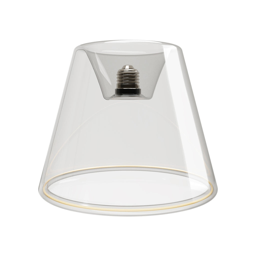 Lâmpada LED Transparente Linha Fantasma Cone Embutido 6W 500Lm E27 2200K Regulável - G01