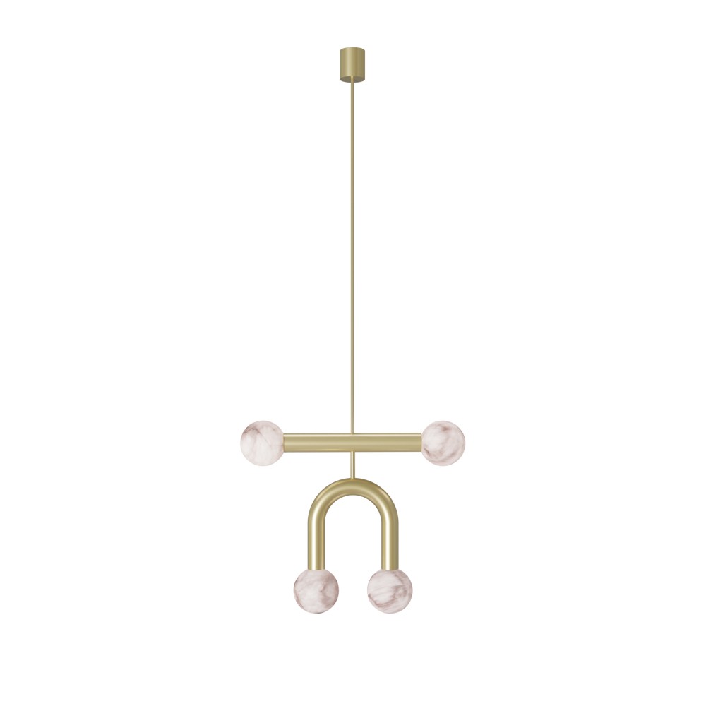 Rigoberta Duo Super Curved Pendant Alabaster