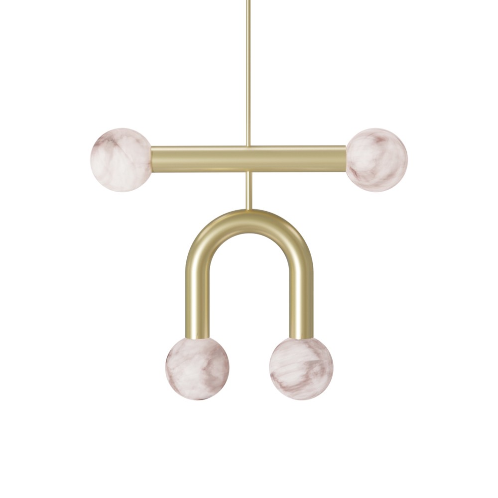 Rigoberta Duo Super Curved Pendant Alabaster