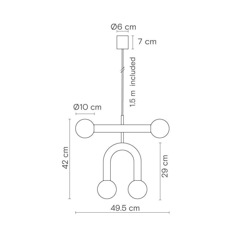Rigoberta Duo Super Curved Pendant