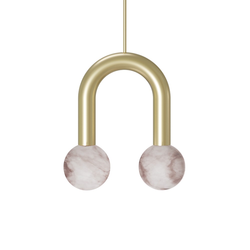 Rigoberta Super Curved Pendant Alabaster
