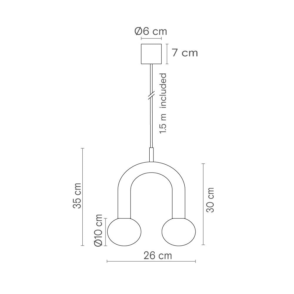 Rigoberta Super Curved Pendant
