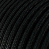 Candeeiro suspenso com cabo têxtil, abajur Tub-E14 e detalhes em metal - Fabricado em Itália