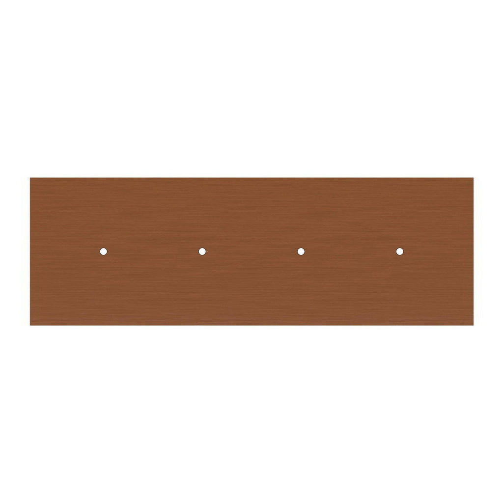 Kit de rosácea de teto retangular Rose-One XXL em linha de 4 furos, 675 x 225 mm