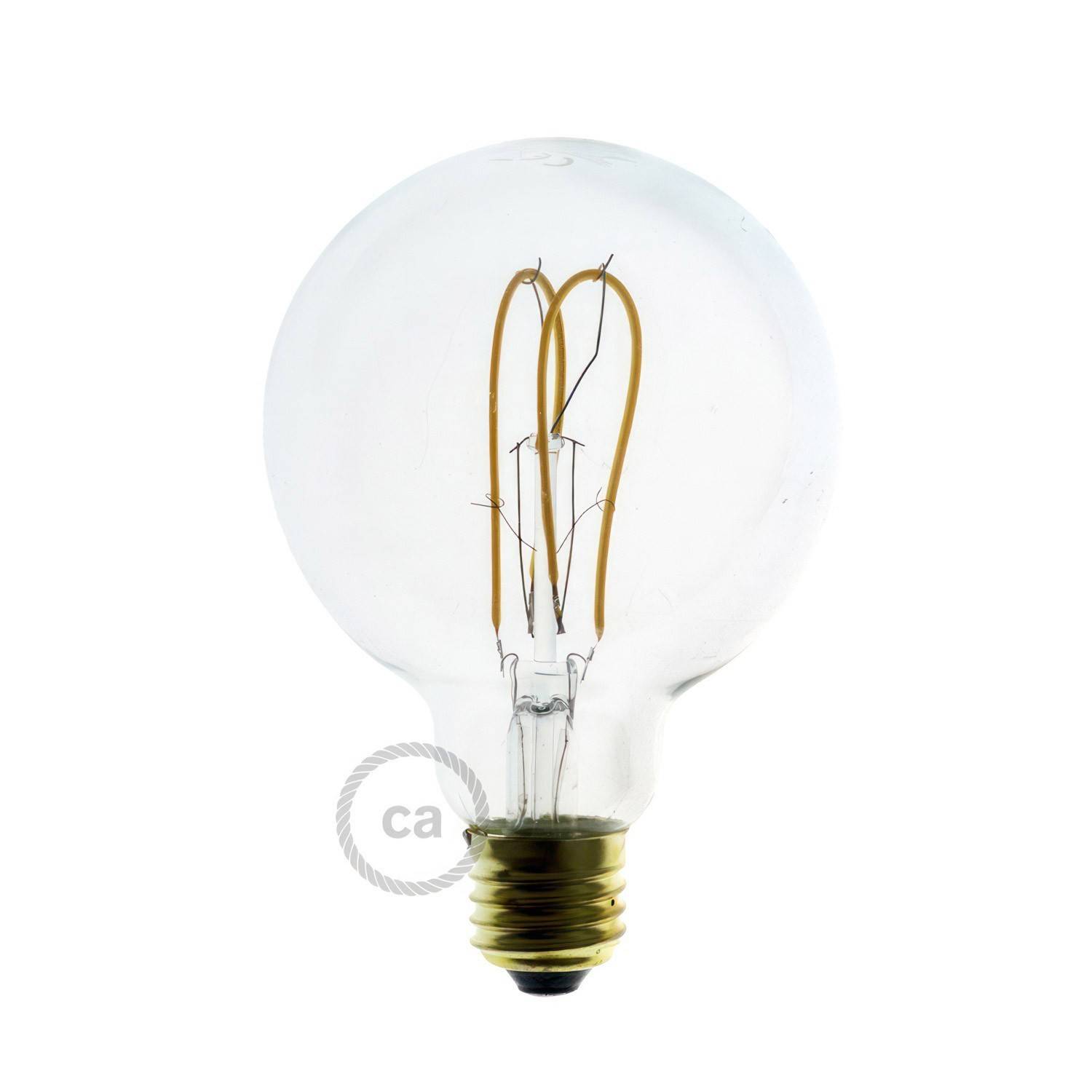 Spostaluce, fonte de luz de metal com cabo de tecido e orifícios laterais