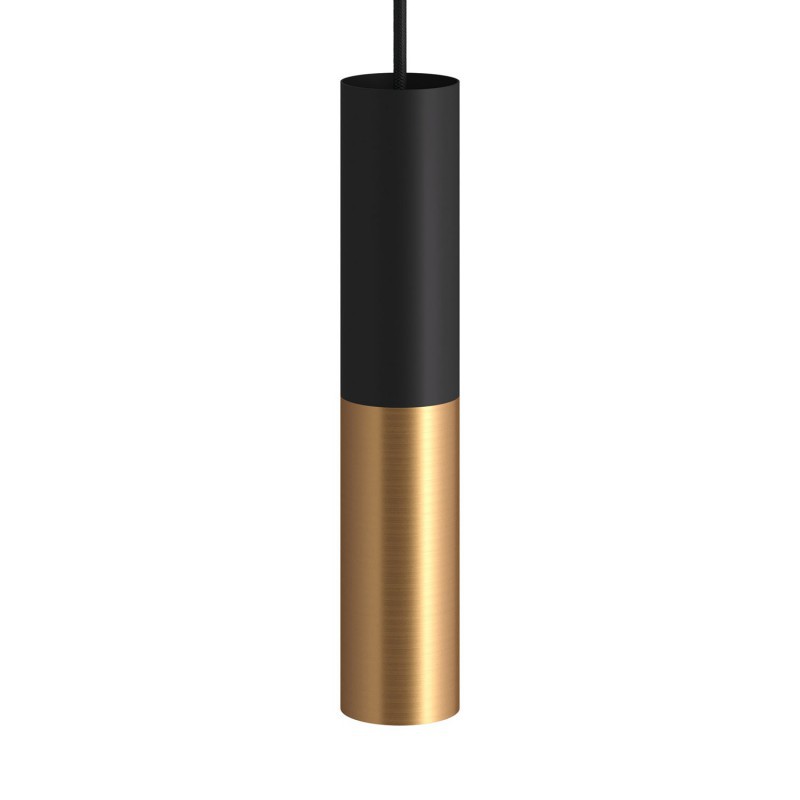 Tub-E14 tubo duplo de metal para holofotes com anel de suporte de lâmpada E-14