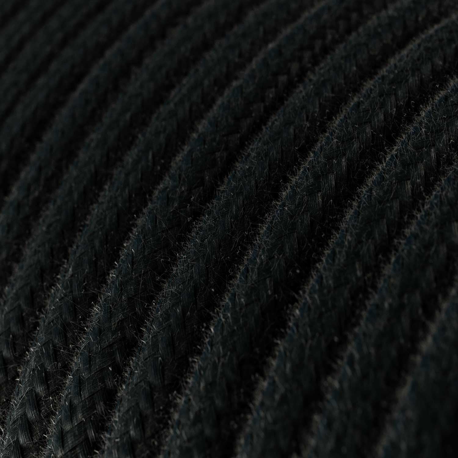 Candeeiro suspenso com cabo têxtil, detalhes em metal e braçadeira de cabo de 7cm - Fabricado em Itália