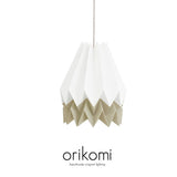 ORIKOMI Stripe Branco-candeeiros-Light & Store-Branco e Taupe Claro-Light & Store