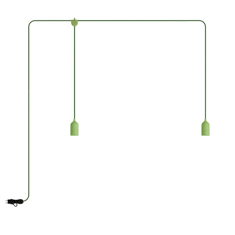 Lâmpada exterior portátil F-Snake EIVA IP65 com 2 luzes
